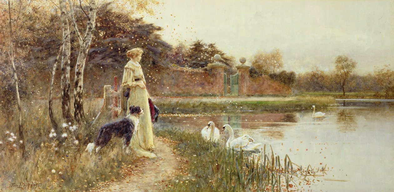 Folhas de outono, 1895 de Thomas James Lloyd