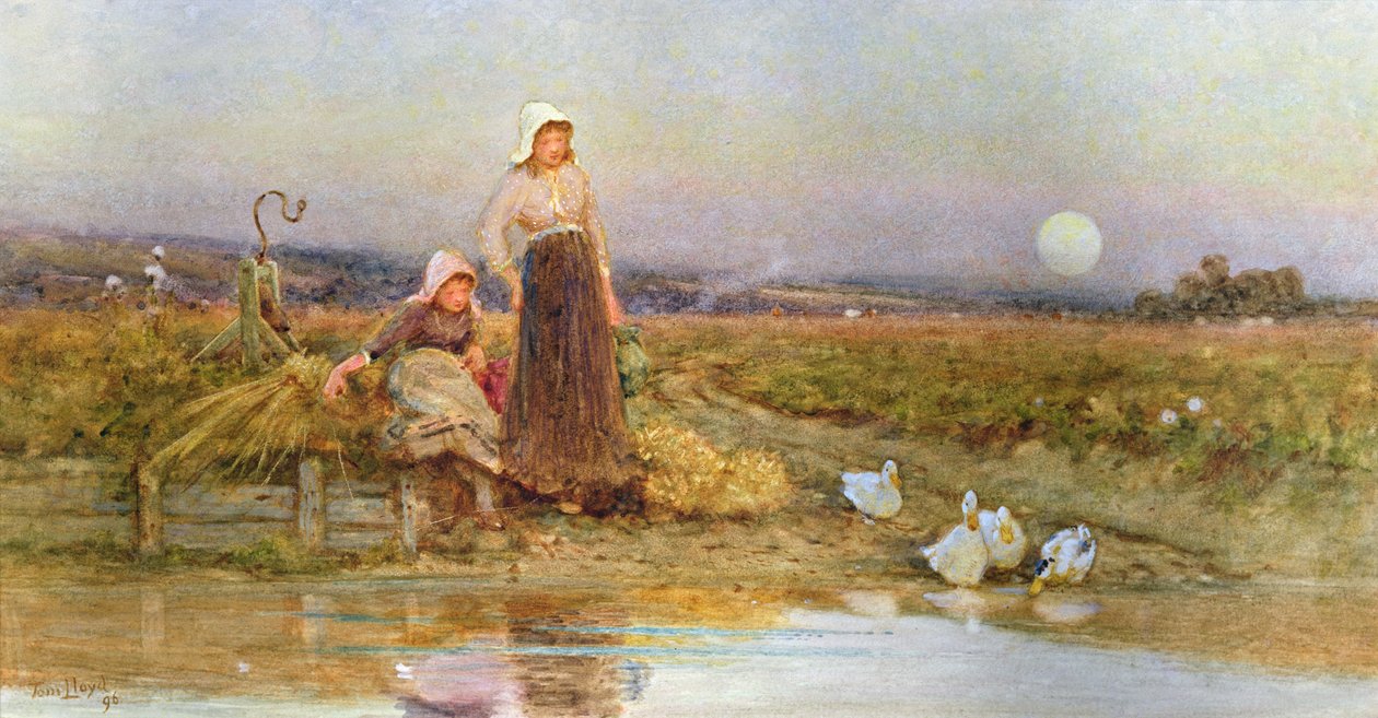 Os Gleaners, 1896 de Thomas James Lloyd