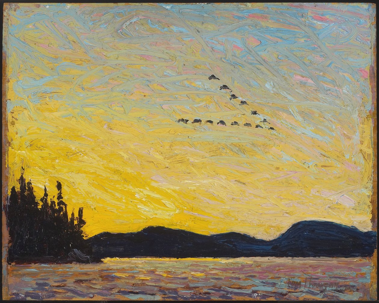 Lago Redondo, Baía de Lama, 1915 de Tom Thomson