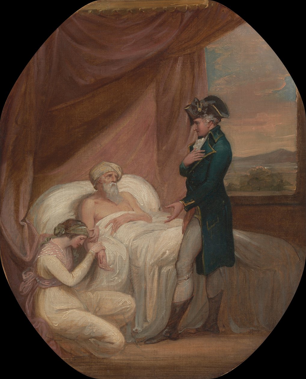 O brâmane cometer sua filha Coraly aos cuidados de Blandford de Thomas Kirk