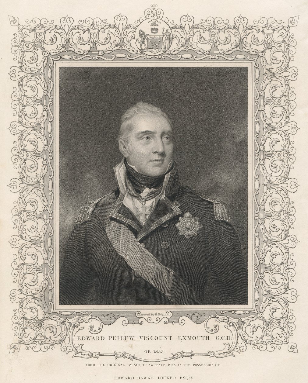 Almirante Sir Edward Pellew, c.1810 de Thomas Lawrence