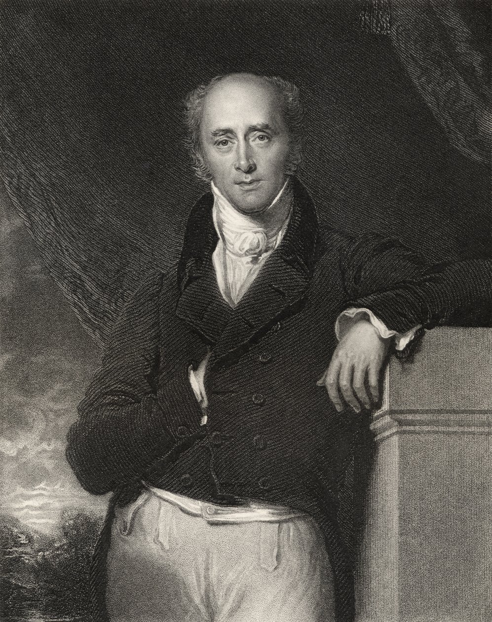 Charles, 2º Conde Cinzento, com gravação de J. Cochran, da National Portrait Gallery, volume III, publicado em 1835 de Thomas Lawrence