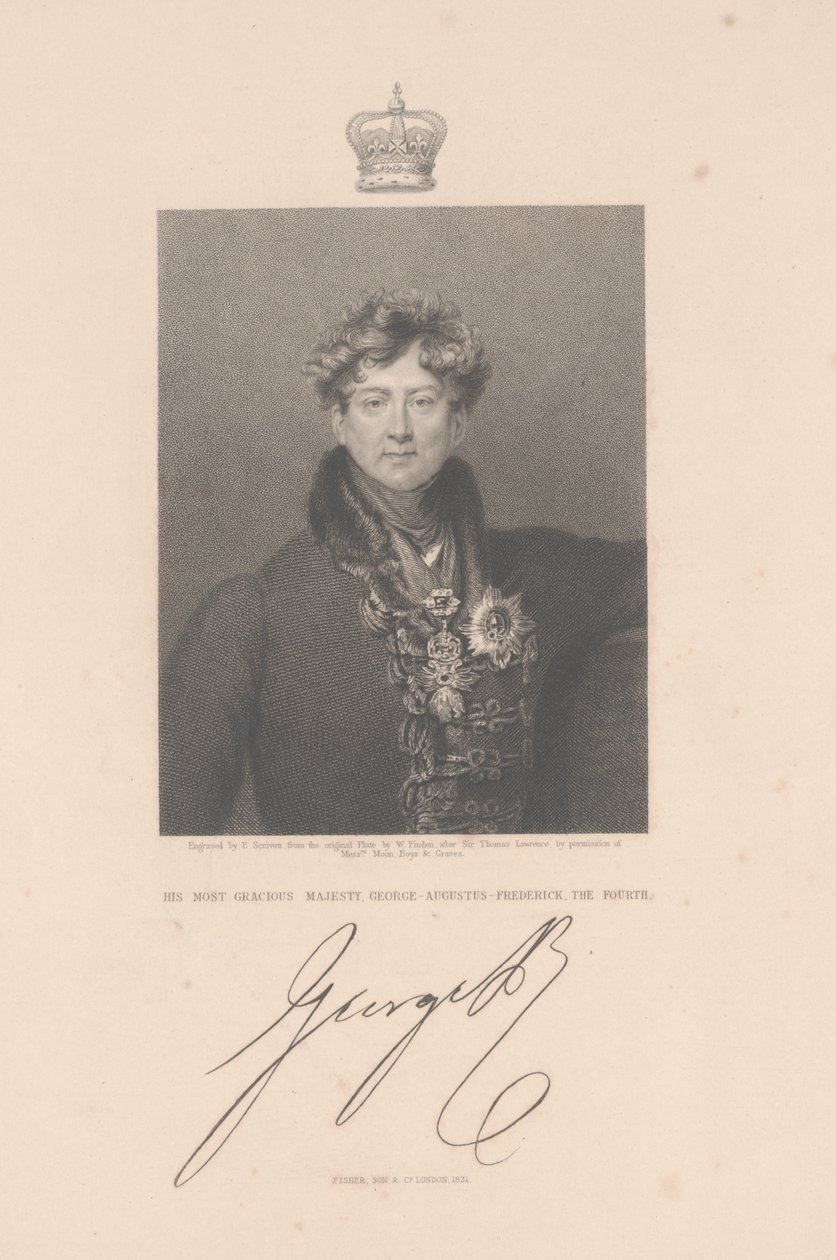 George-Augustus-Frederick, o quarto, 1831 de Thomas Lawrence