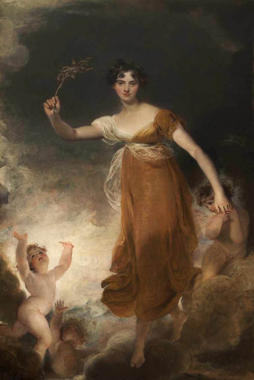 Retrato de Georgina Maria, Lady Leicester como esperança, 1814 de Thomas Lawrence