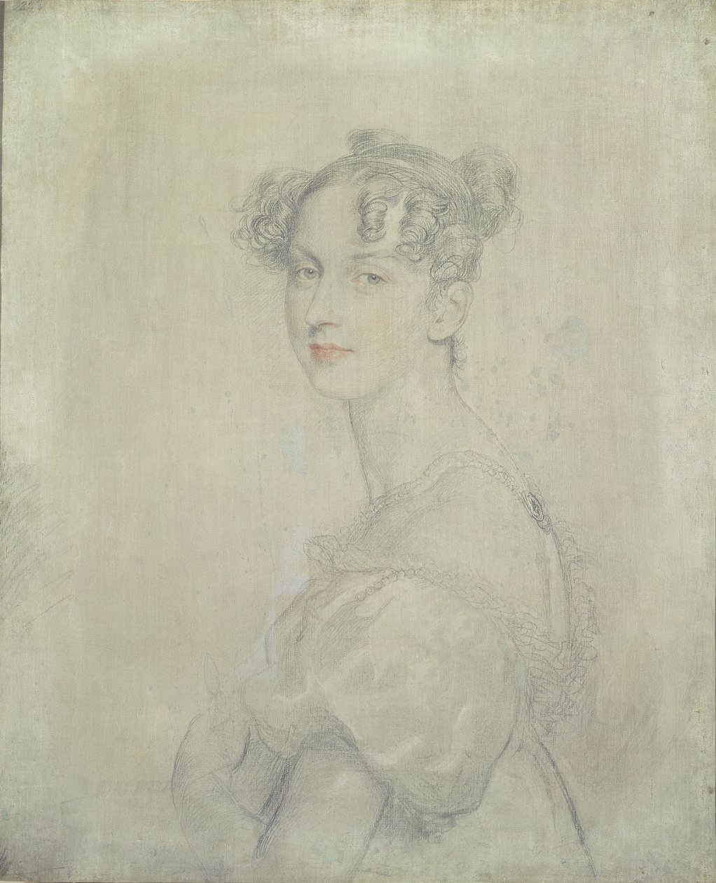 Retrato da Princesa Darya Lieven (1785-1857), 1820-23 (lápis, giz vermelho e branco) de Thomas Lawrence