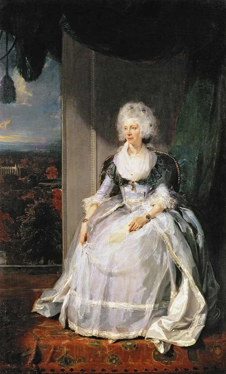 Rainha Charlotte, 1789-90, esposa de George III de Thomas Lawrence
