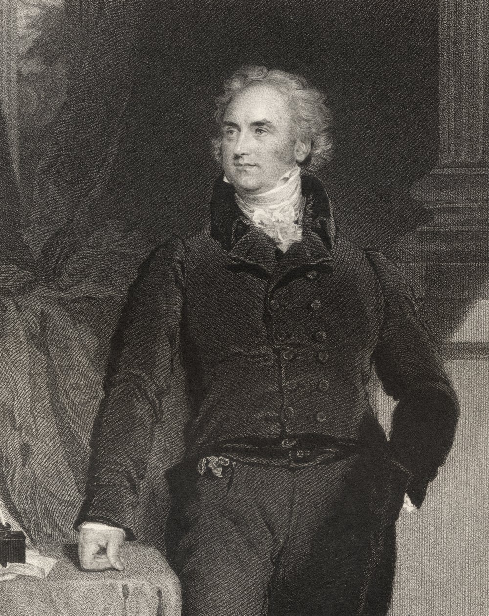Sir Astley Paston Cooper, gravado por J Cochran, da National Portrait Gallery, volume III, publicado em 1835 de Thomas Lawrence