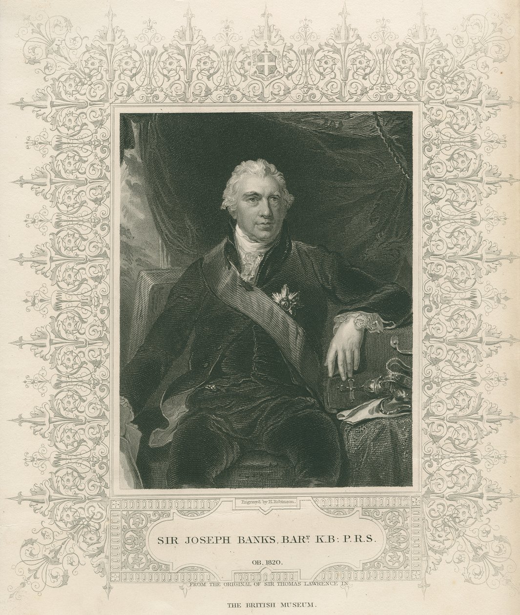 Sir Joseph Banks de Thomas Lawrence