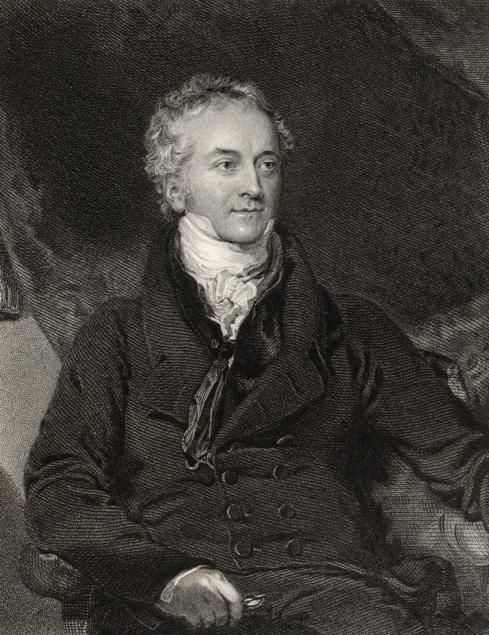 Thomas Young, gravado por G. Adcock, de &39;National Portrait Gallery, volume II&39;, publicado c.1835 de Thomas Lawrence