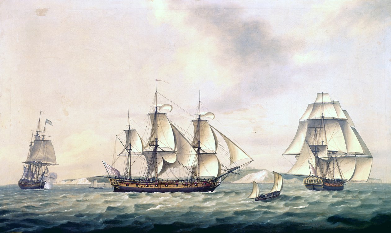 East India Companys andorinha de pacote, 1788 de Thomas Luny