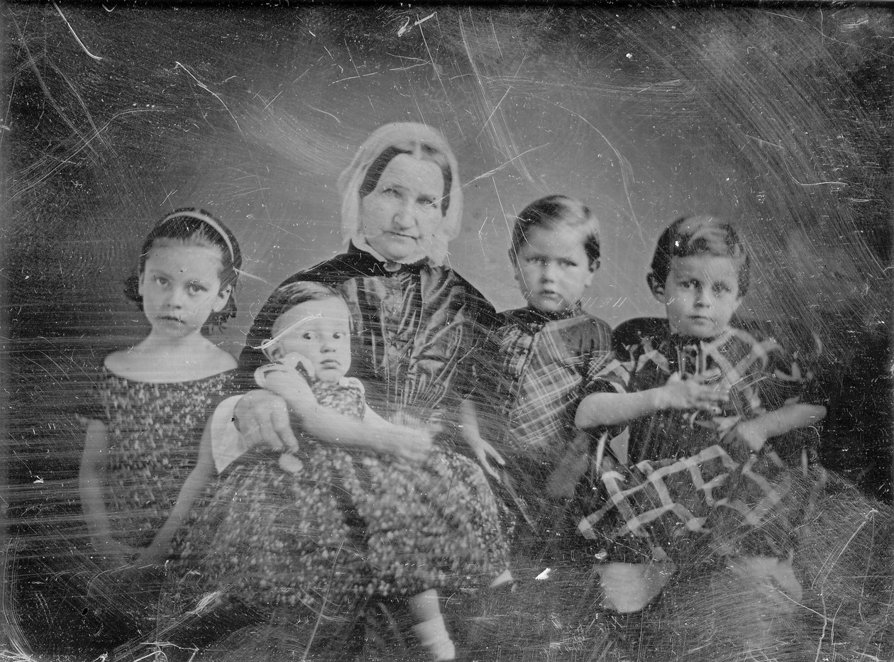 Sra. Ernst Carl Angelrodt (Eliza Westhoff) e filhos de Thomas M. Easterly