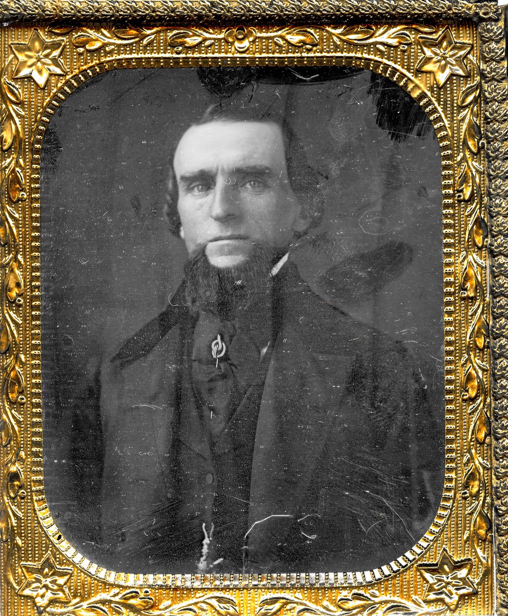Retrato de Uriah Raub, um carpinteiro em St. Louis de Thomas M. Easterly