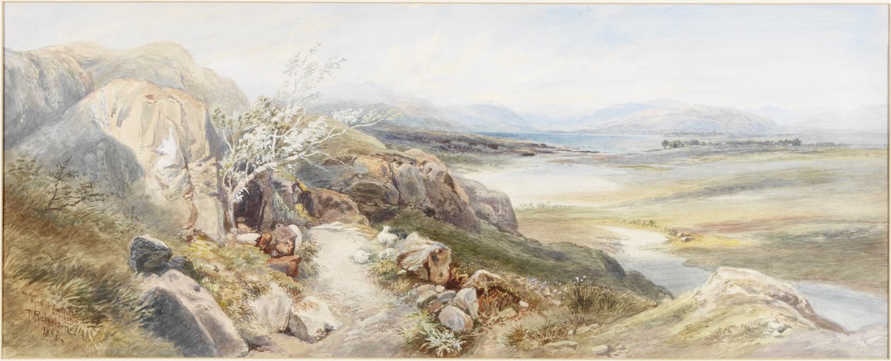 Bancos de Locheal, Argyleshire (aguarela sobre papel) de Thomas Miles II Richardson