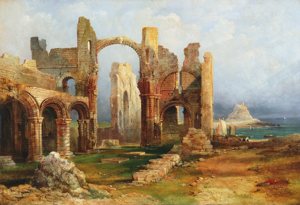 Lindisfarne Priory, c.1837 de Thomas Miles Richardson