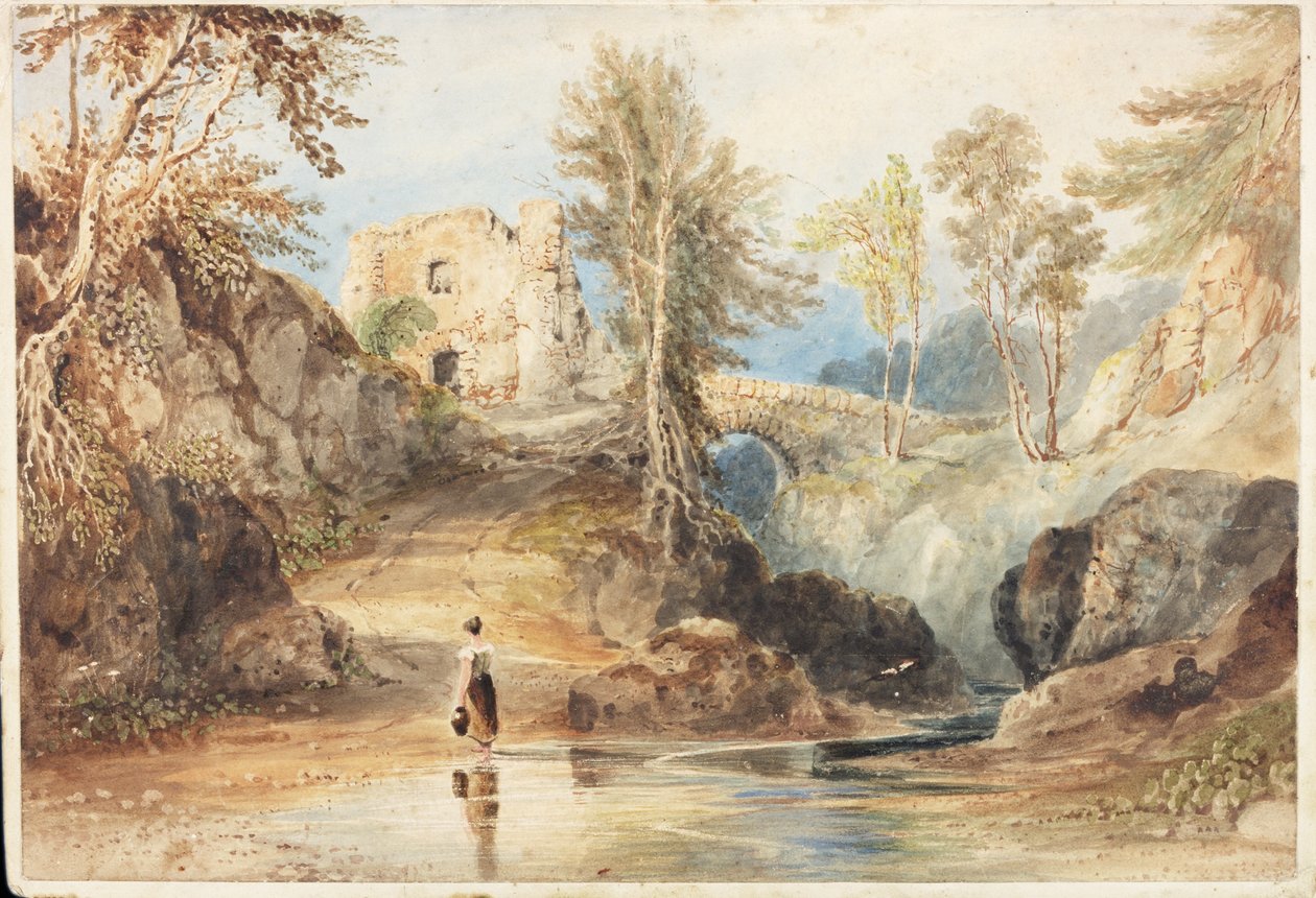 Saltwell Dene, Saltwell Park (aguarela sobre papel) de Thomas Miles Richardson