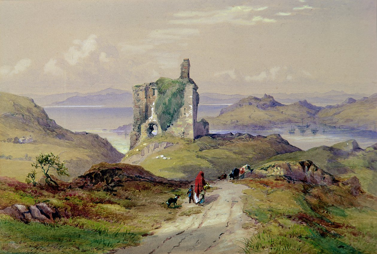 Castelo de Tarbert, Loch Fyne de Thomas Miles Richardson