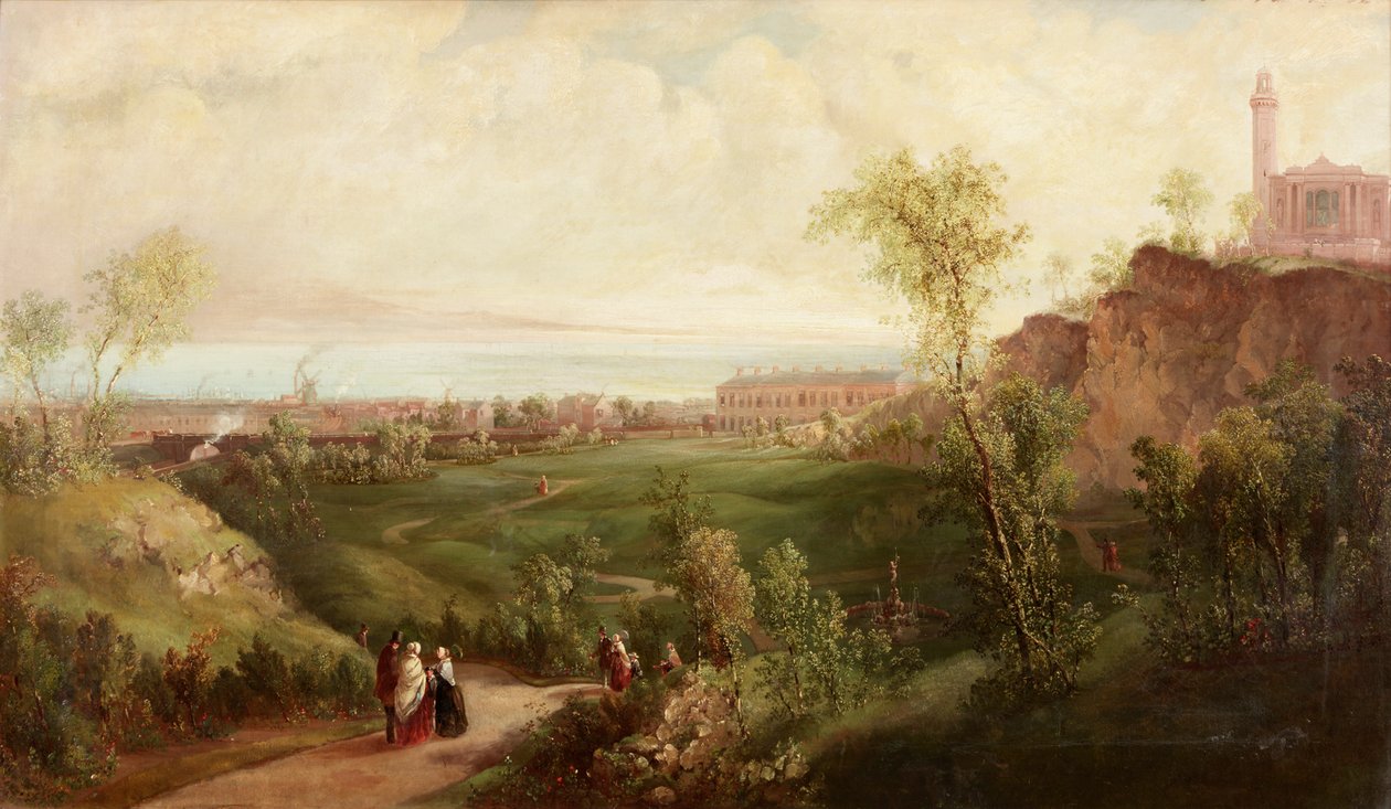 The Old Leith Walk, Edimburgo, c.1840-45 de Thomas Miles Richardson