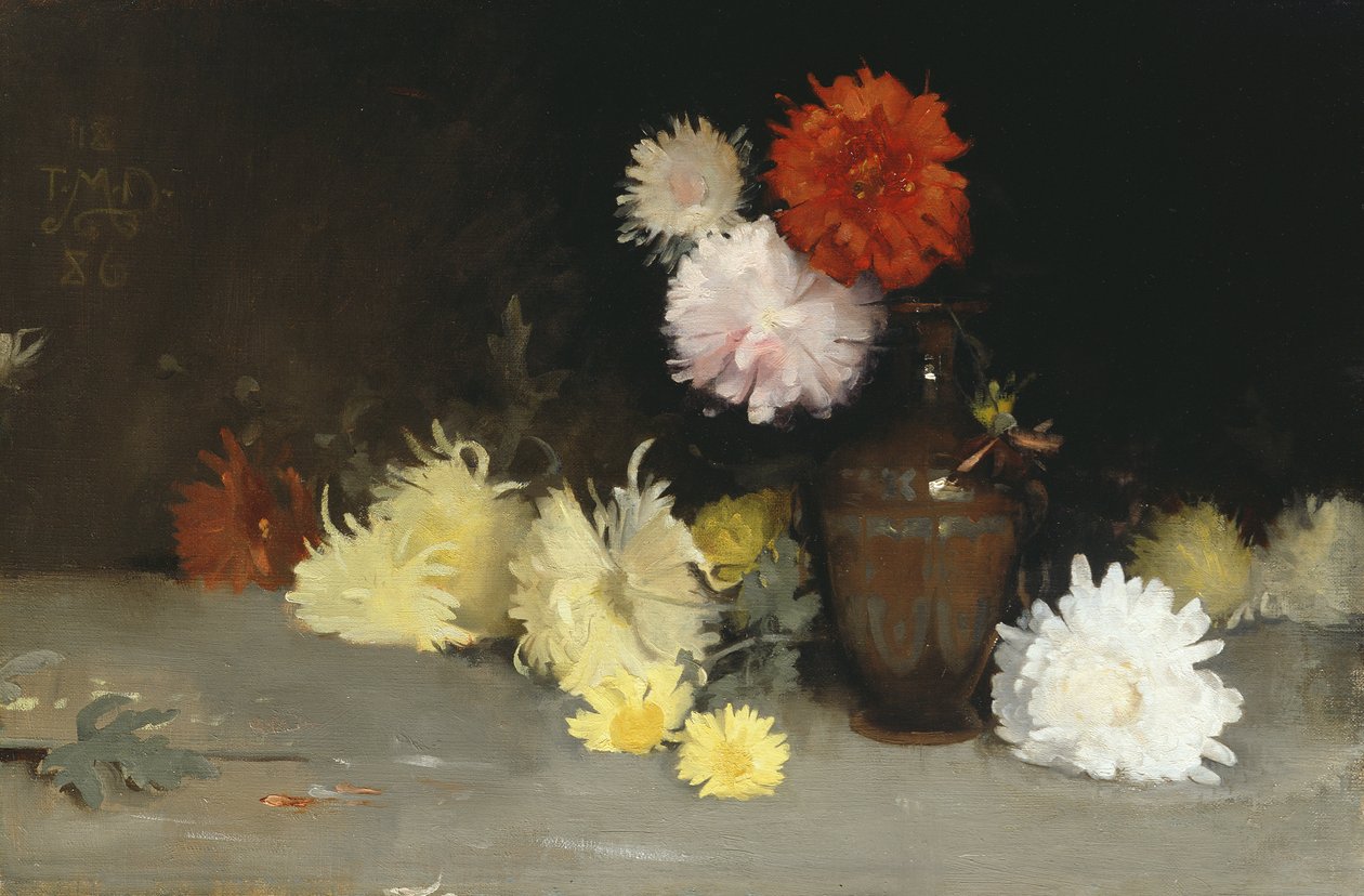 Flores em um vaso, 1886 de Thomas Millie Dow