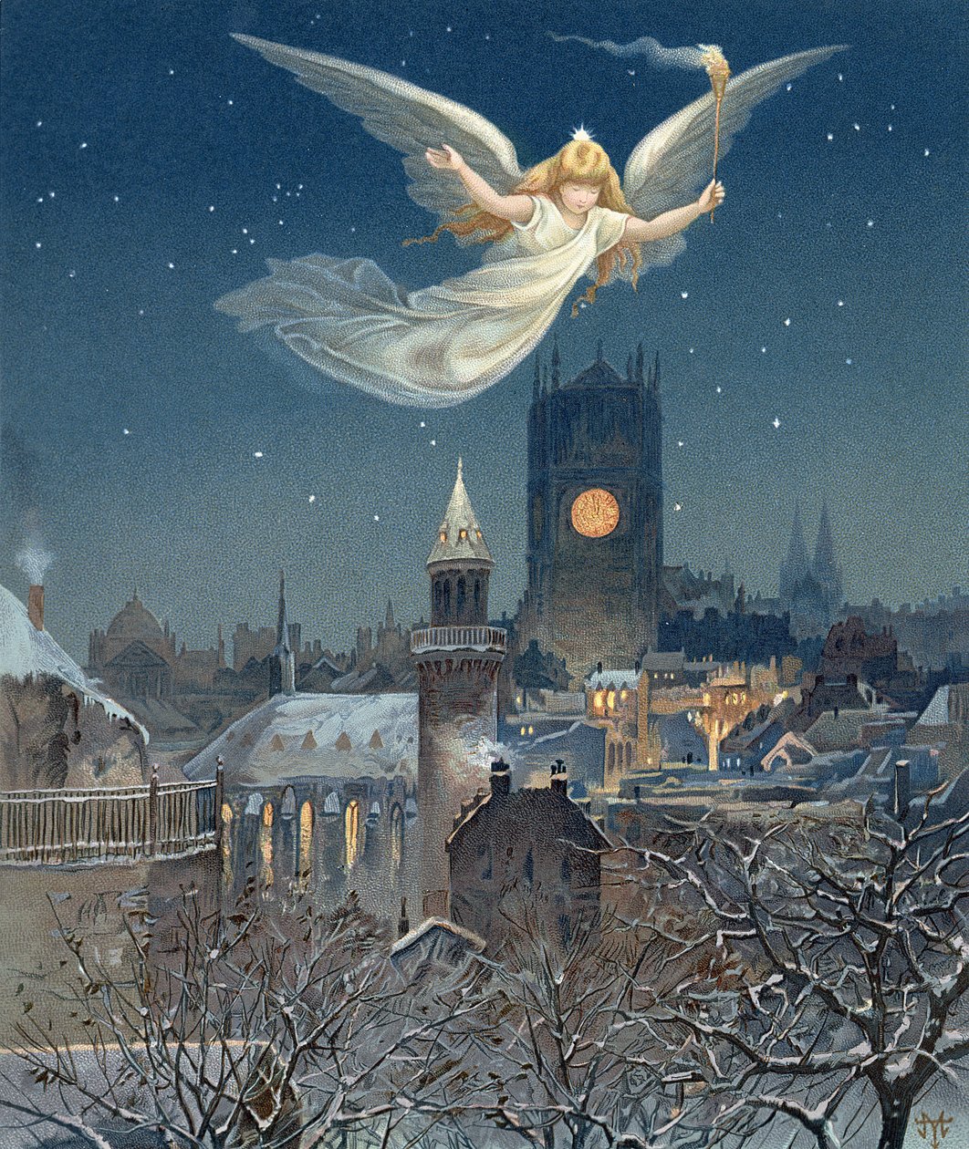 Cartão de natal, 1885 de Thomas Moran