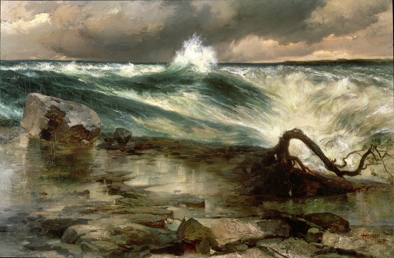 As corredeiras acima de Niagara de Thomas Moran