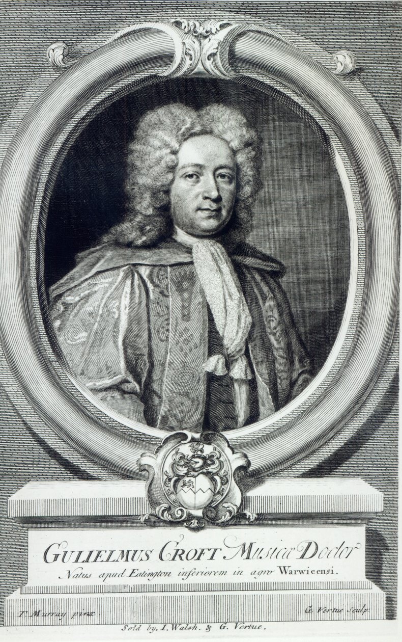 William Croft, gravado por George Vertue de Thomas Murray