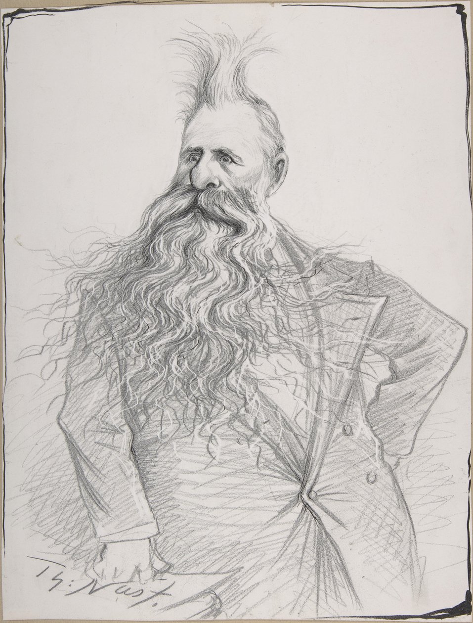 Caricatura do senador Joseph N. Dolph de Thomas Nast