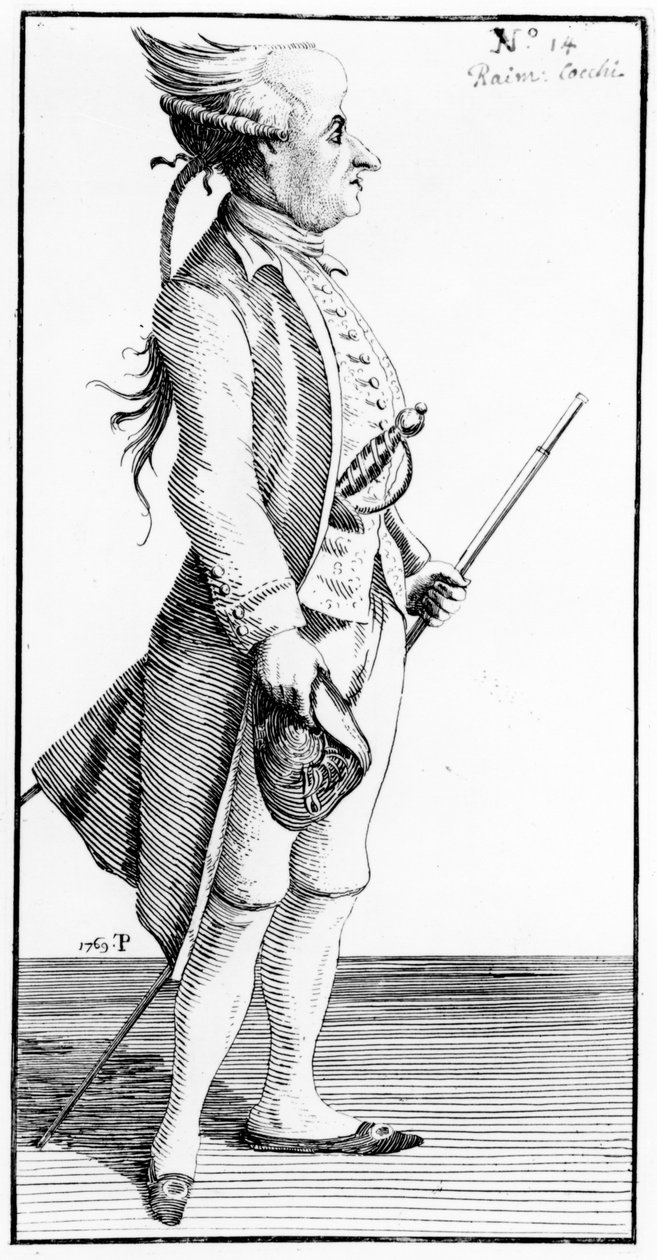 Caricatura de Raimondo Cocchi de Thomas Patch