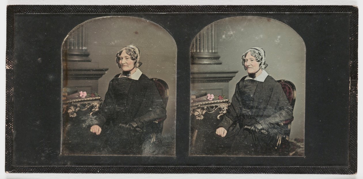 Retrato de uma mulher idosa, c.1855 (daguerreotype) de Thomas Richard Williams
