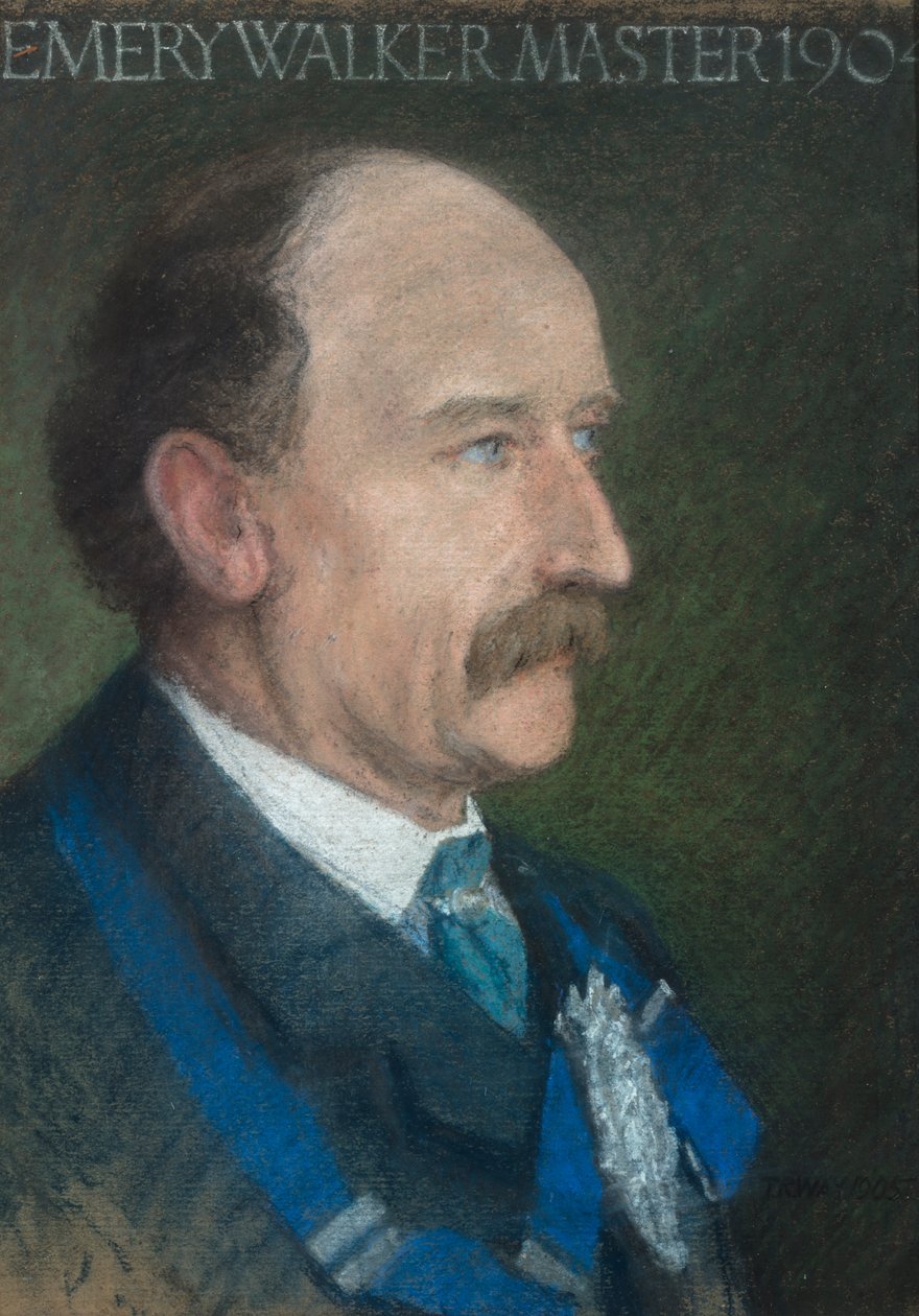 Emery Walker, Mestre da Guilda dos Trabalhadores de Arte em 1904 de Thomas Robert Way
