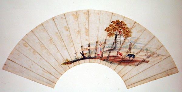 Fan retratando a árvore conhecida como Jacobs Ladder em Charlton Park, a leste de Cheltenham, c.1745 (ver também 151248) de Thomas Robins