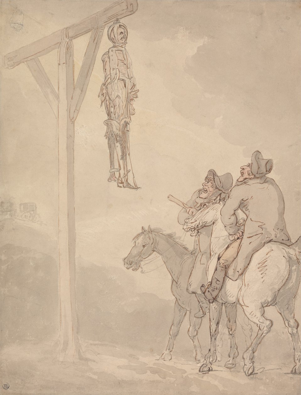 Um gibbet de Thomas Rowlandson