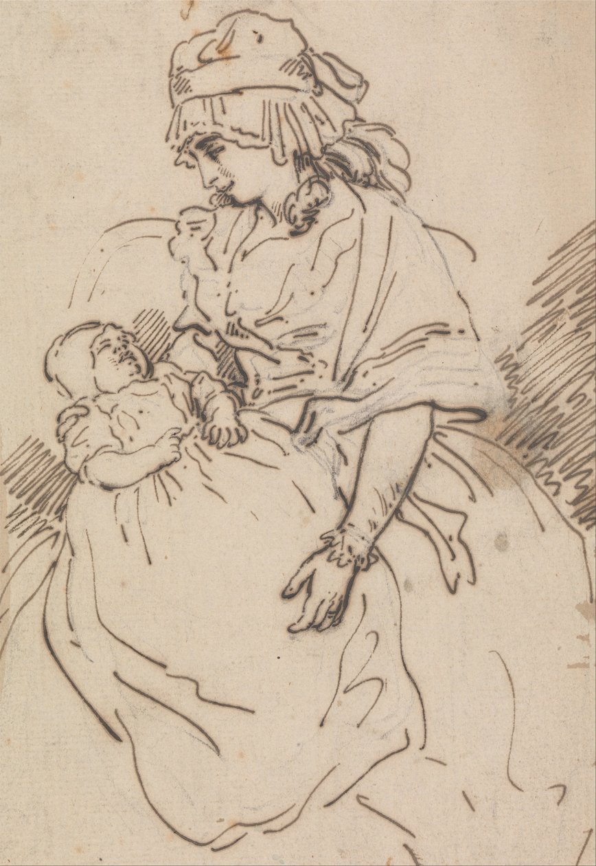 Mãe e filho de Thomas Rowlandson