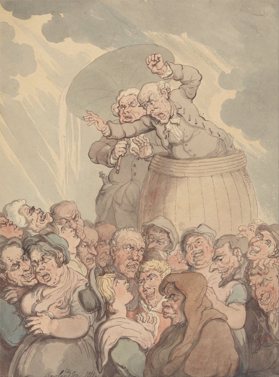 Um batedor de banheira de Thomas Rowlandson