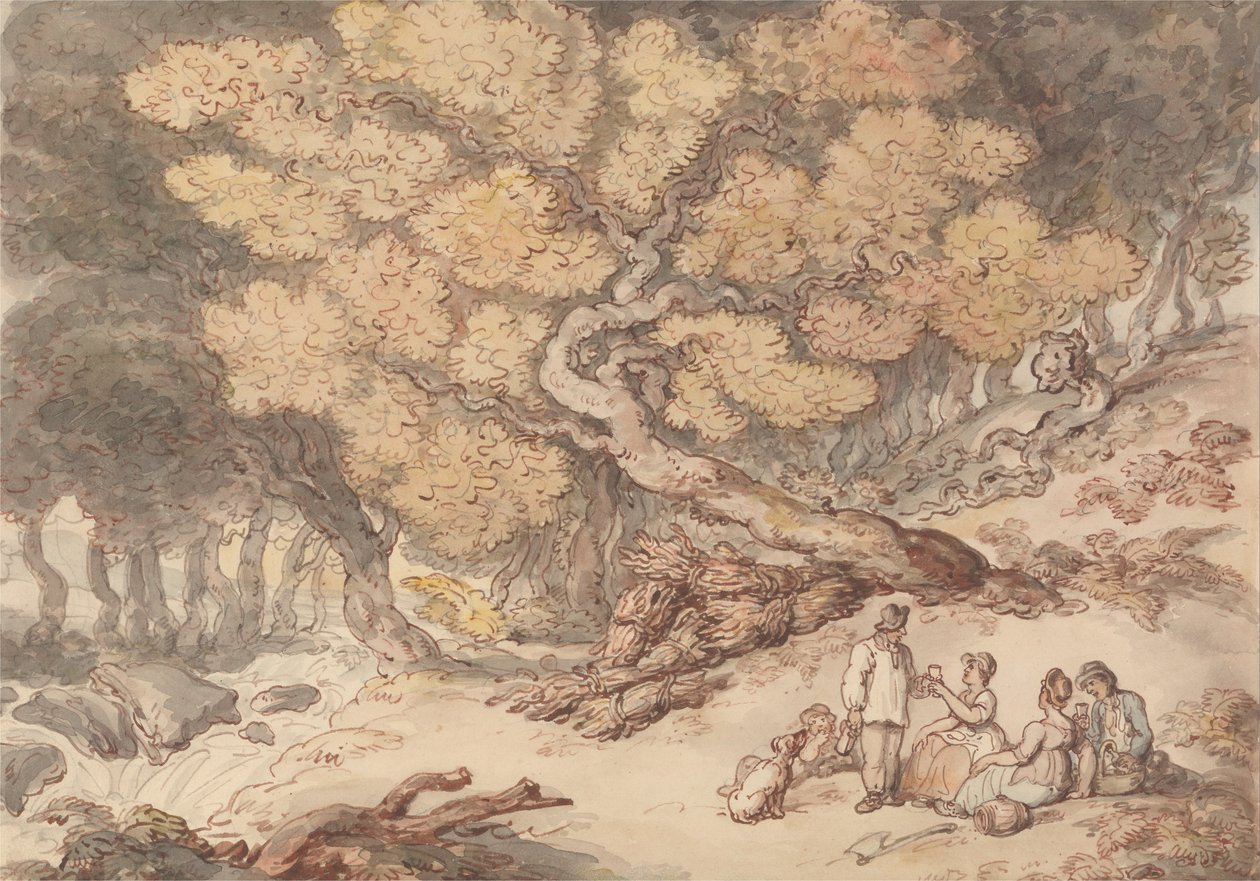 Um piquenique de lenhadores de Thomas Rowlandson