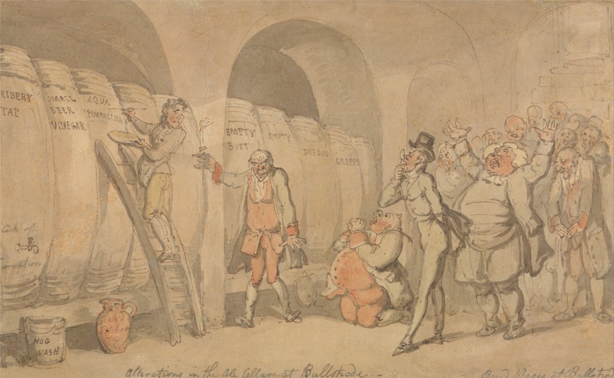 Alterações na Adega Ale em Bullstrode de Thomas Rowlandson