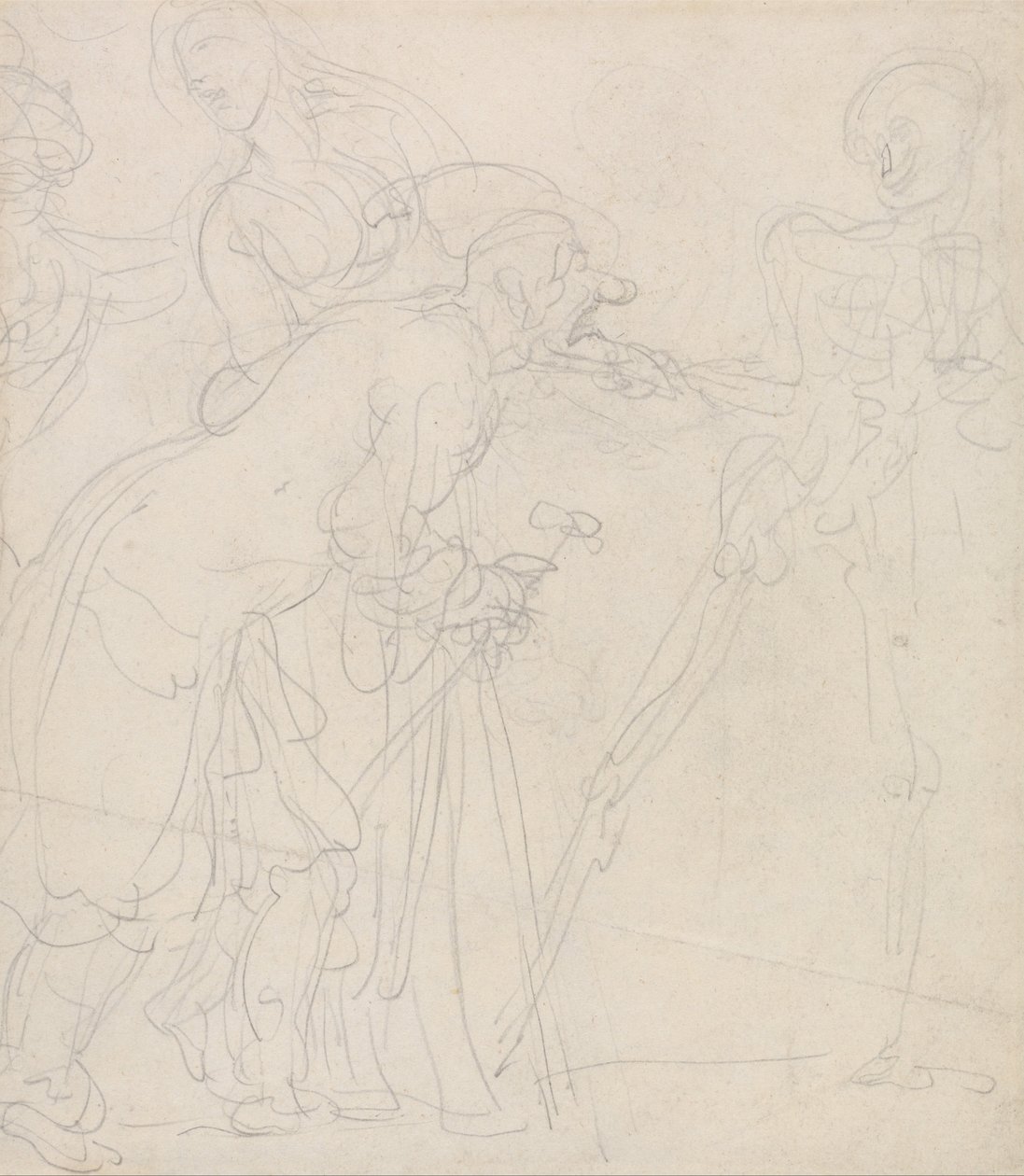Um velho provocado pela morte de Thomas Rowlandson