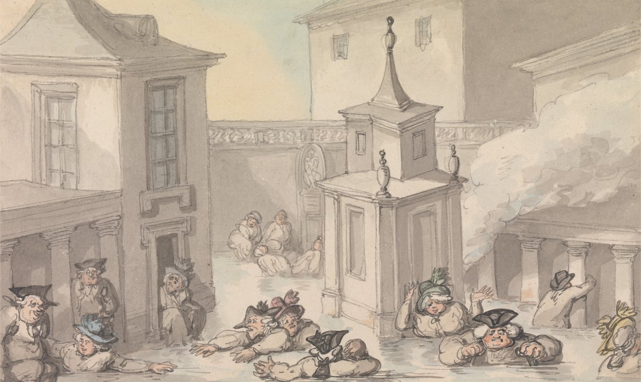 Confortos de banho - o banho de Thomas Rowlandson