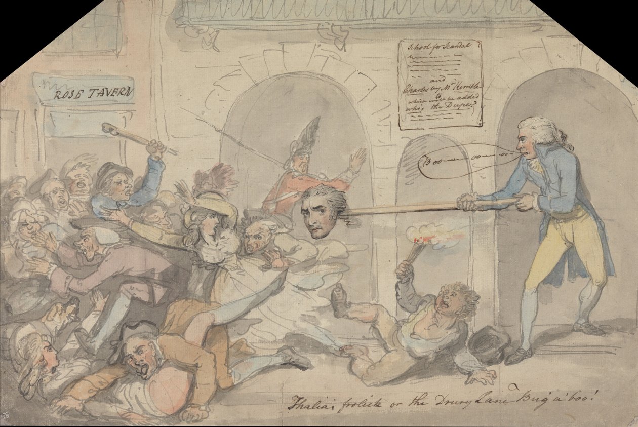 Drury Lane. A escola do escândalo de Thomas Rowlandson
