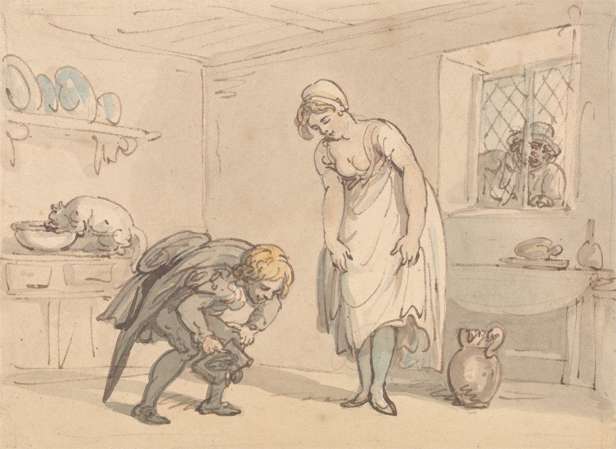 Calçados novos de Thomas Rowlandson