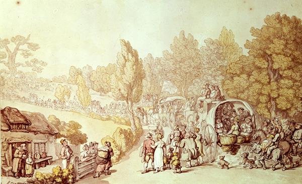 Caminho para Epsom, 1812 de Thomas Rowlandson