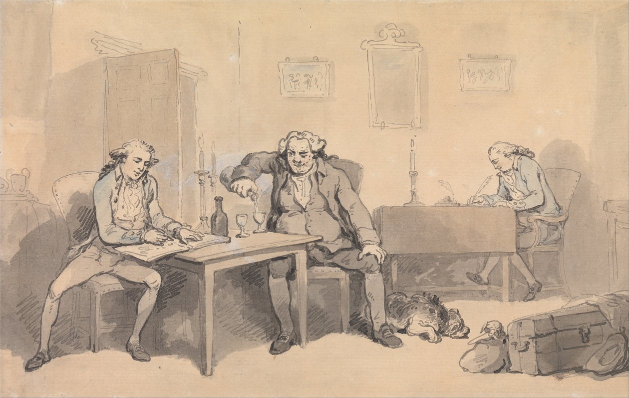 Rowlandson e Wigstead em turnê de Thomas Rowlandson