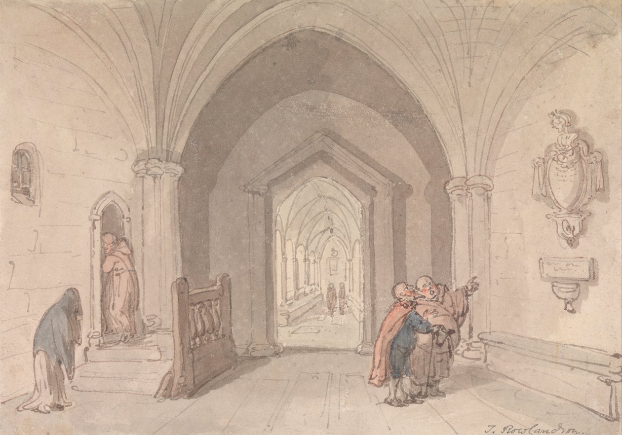 Cena em um mosteiro de Thomas Rowlandson