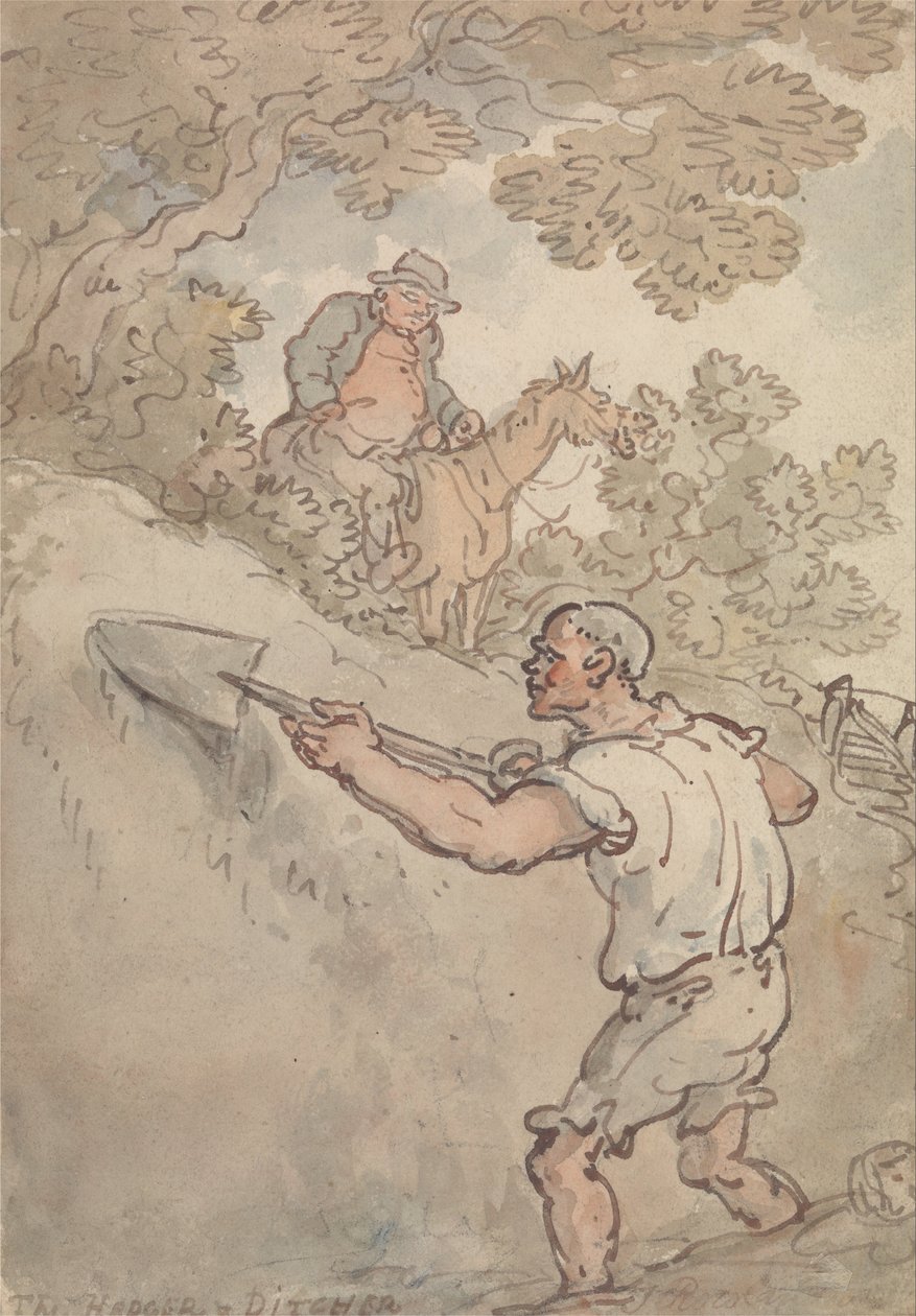 O Hedger e o Ditcher de Thomas Rowlandson