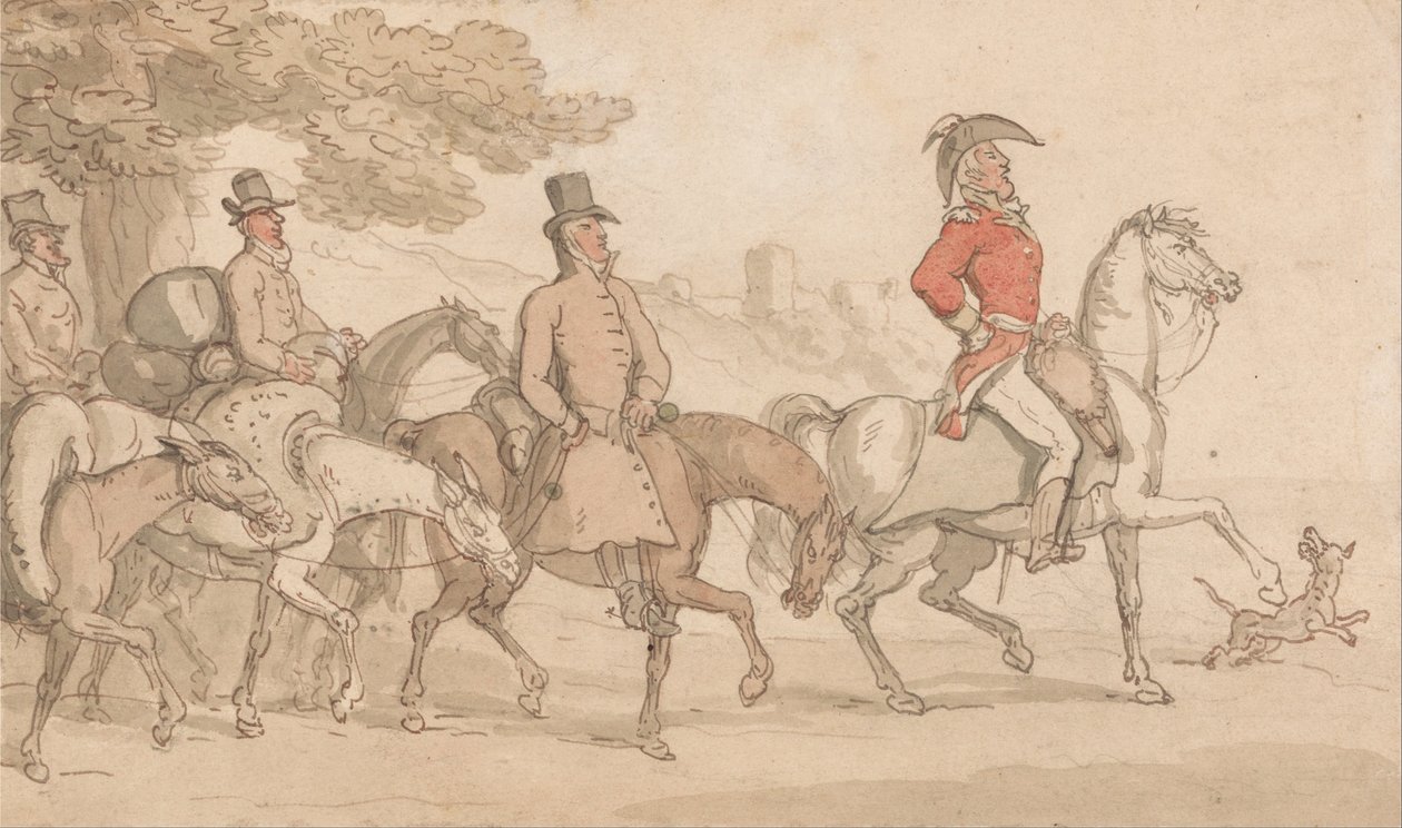 As aventuras militares de Johnny Newcome de Thomas Rowlandson