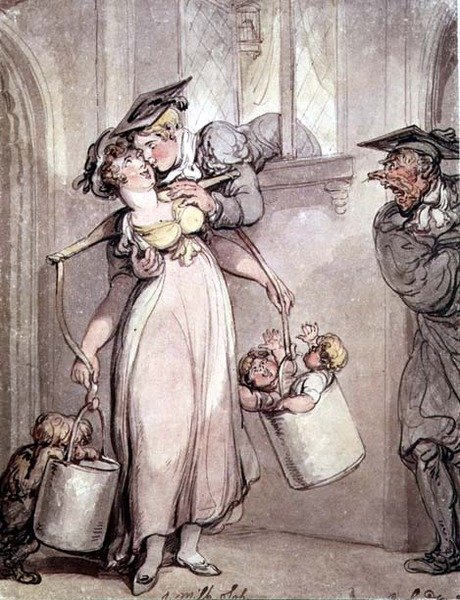 O Sopro De Leite de Thomas Rowlandson