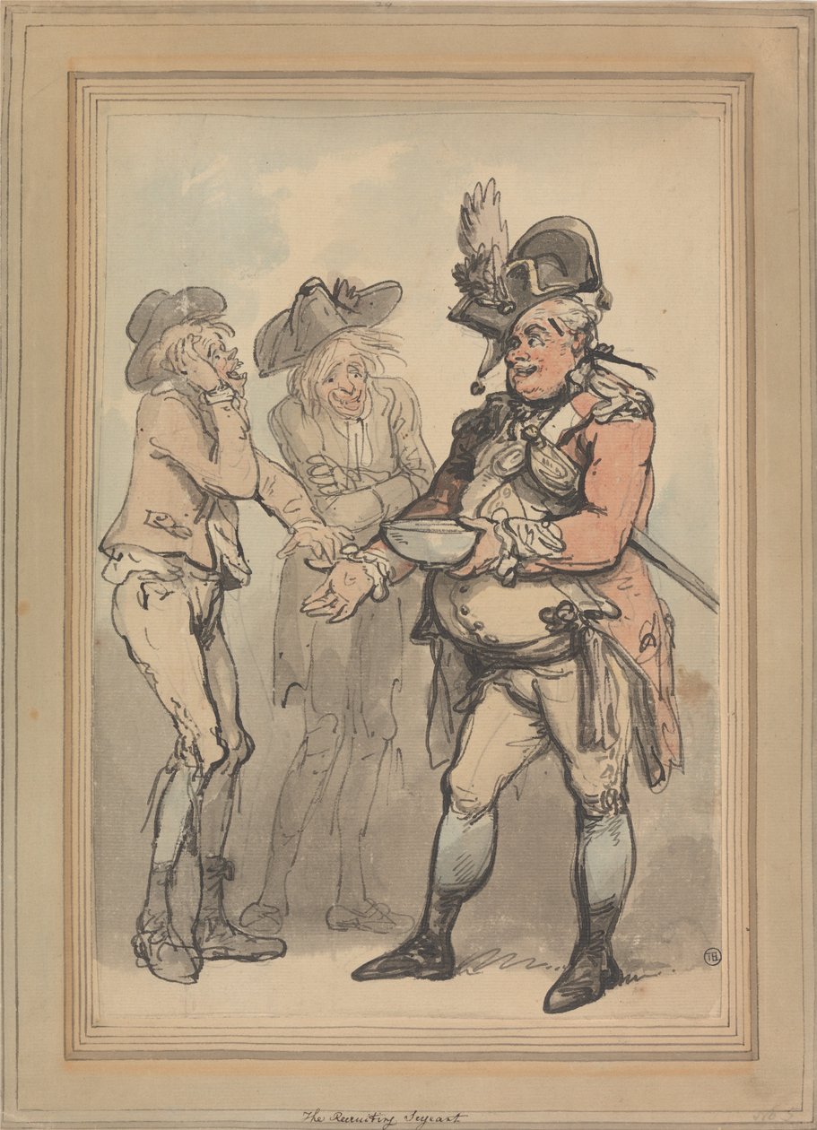 O Sargento Recrutador de Thomas Rowlandson