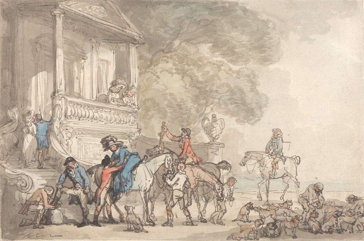 O retorno da caça de Thomas Rowlandson