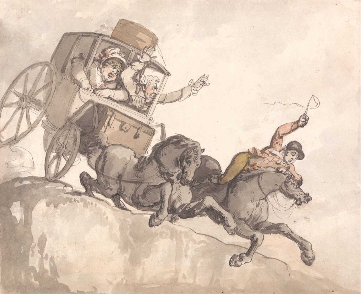 O treinador fugitivo de Thomas Rowlandson