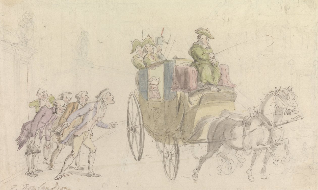 O vigário de Wakefield - participação em um nobre de Thomas Rowlandson