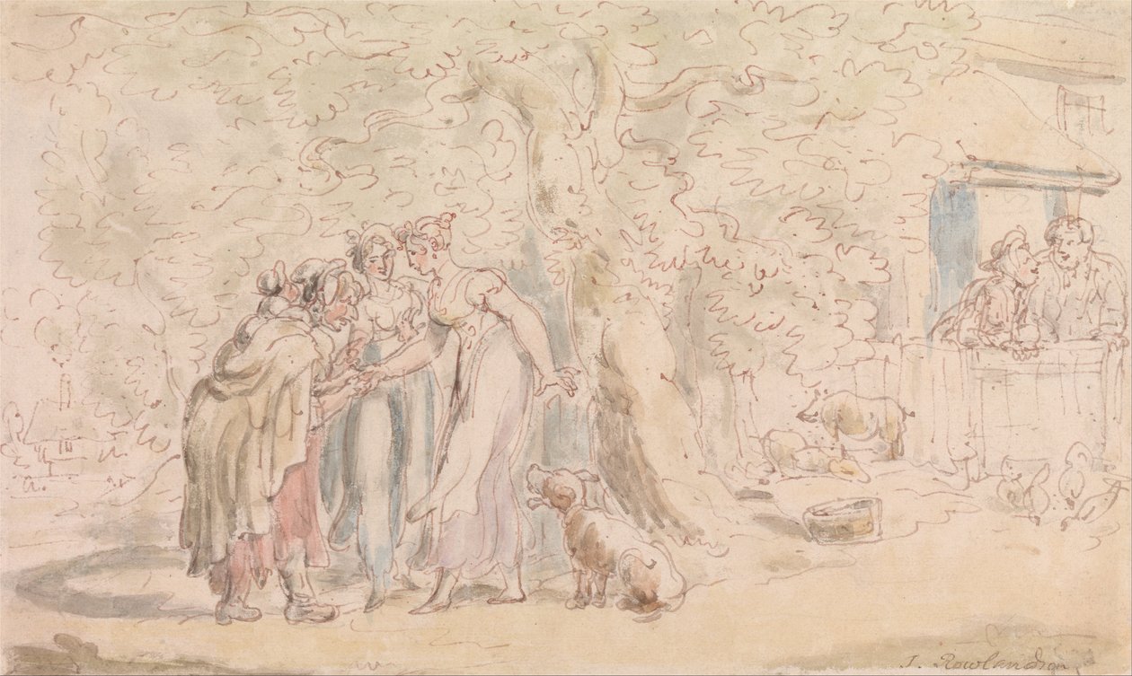 O Vigário de Wakefield - Cartomancia de Thomas Rowlandson